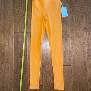 New with tags year of ours ribbed leggings in sherbet orange XS